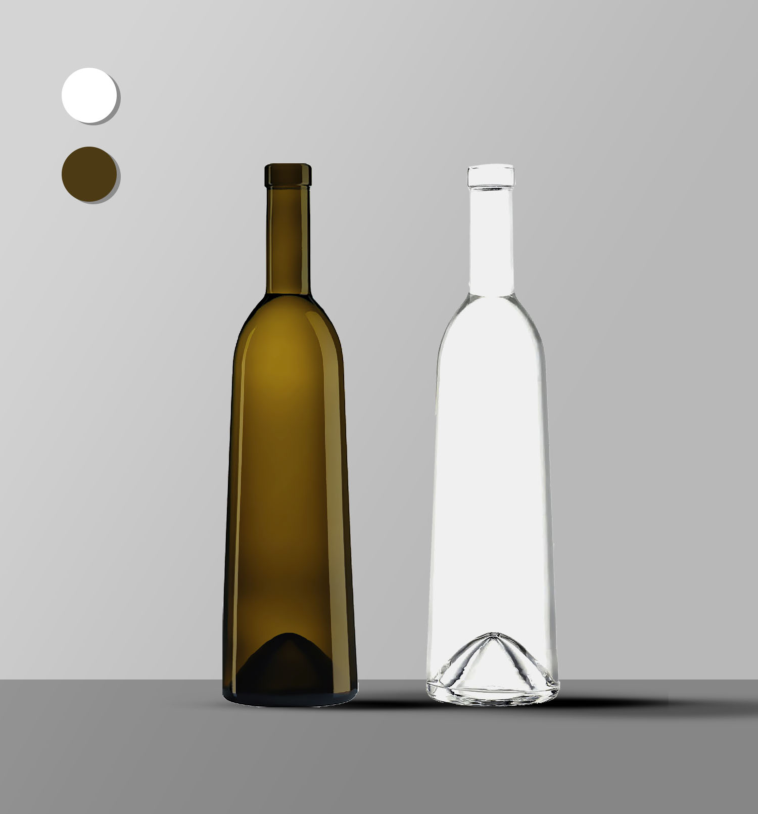 Bouteilles de vin - Concept Emballage