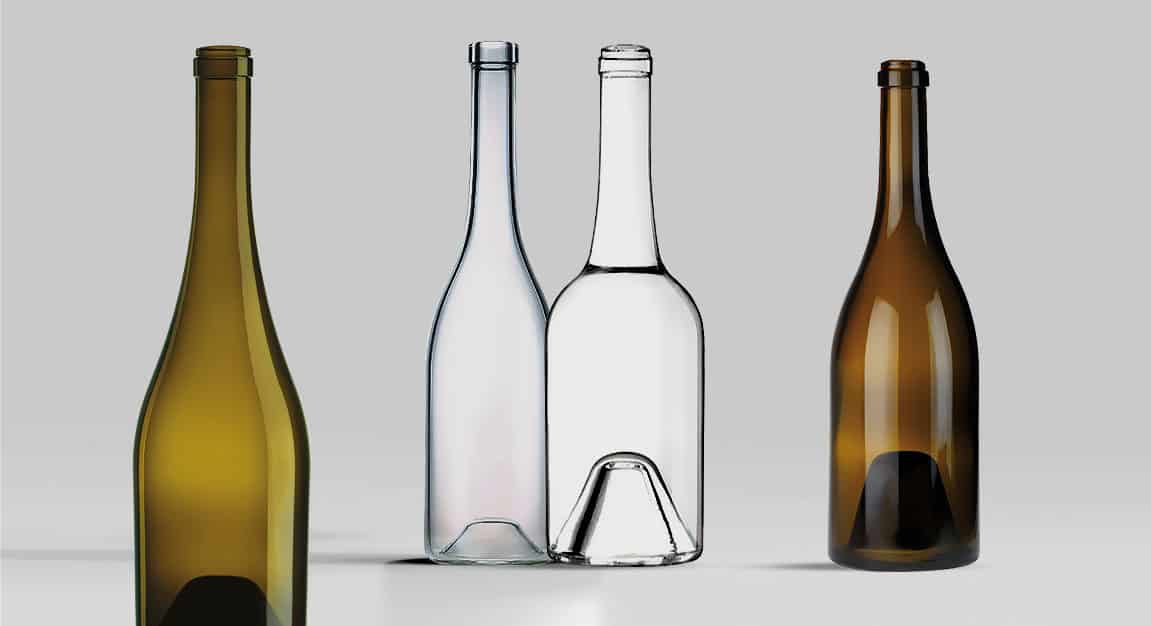 Bouteilles de vin - Concept Emballage
